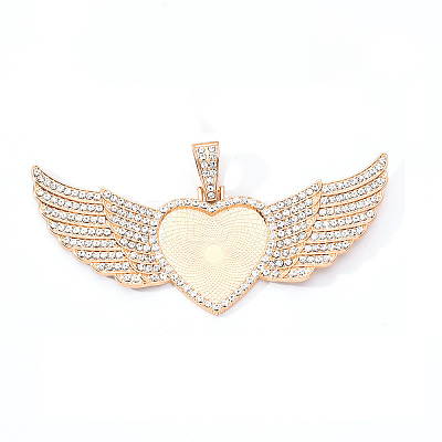 Alloy Pendant Cabochon Settings LS-PALLOY-S107-001KC-RS-1