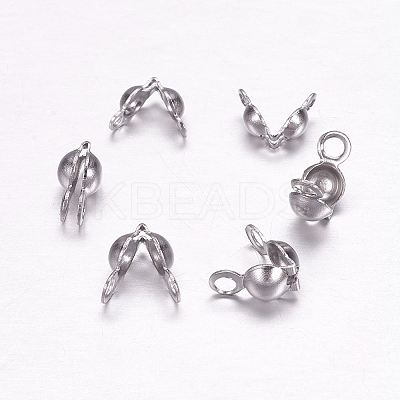 Tarnish Resistant 304 Stainless Steel Bead Tips LS-X-STAS-F117-44P-1