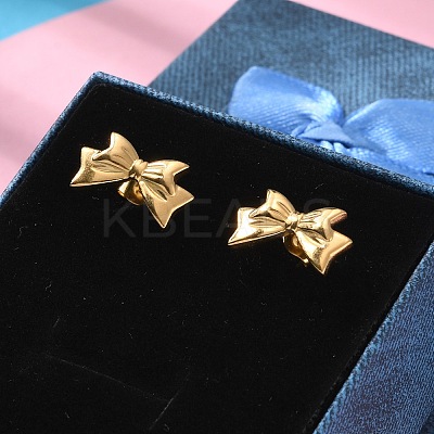 304 Stainless Steel Stud Earrings for Women EJEW-K306-04G-1
