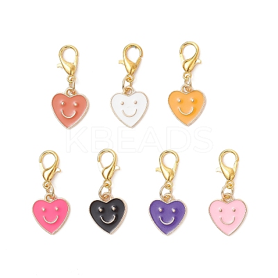 Alloy Enamel Pendant Decorations HJEW-JM03896-S-1