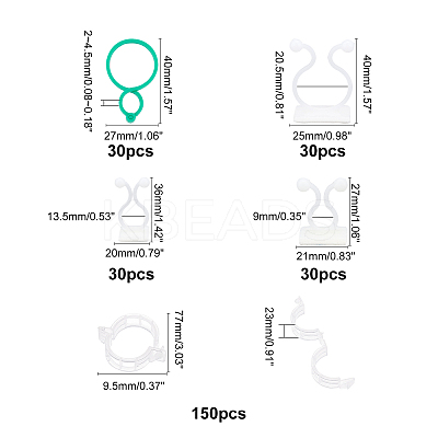 Plant Climbing Wall Fixture Clips AJEW-GA0002-61-1
