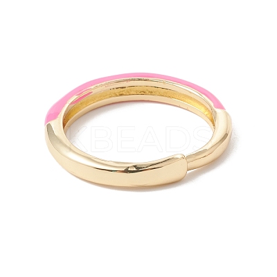Enamel Adjustable Ring RJEW-F124-08-G-1
