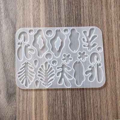 DIY Bohemian Style Irregualr Pendants Silicone Molds X-DIY-A039-02-1