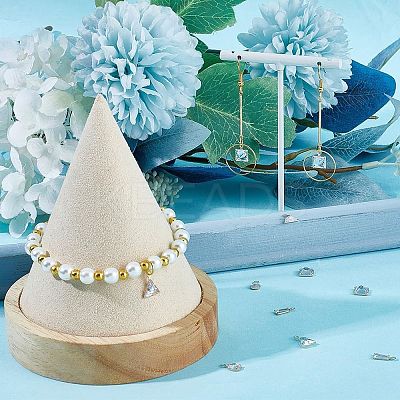 56Pcs 4 Style Brass Cubic Zirconia Charms Sets ZIRC-BBC0001-66-1