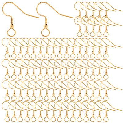 100Pcs 304 Stainless Steel Earring Hooks STAS-SC0010-42G-1