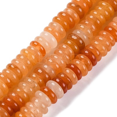 Natural Red Aventurine Beads Strands G-G084-A11-01-1