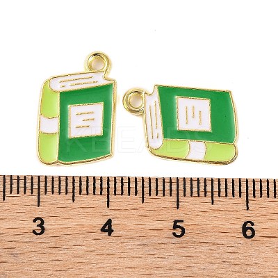 Golden Plated Alloy Enamel Pendants LS-X-ENAM-Z017-12G-02-1