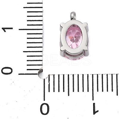 304 Stainless Steel Micro Pave Cubic Zirconia Charms STAS-L022-160P-A01-1