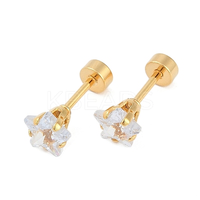 Star Glass Ear Fake Plugs EJEW-H105-23G-C-1