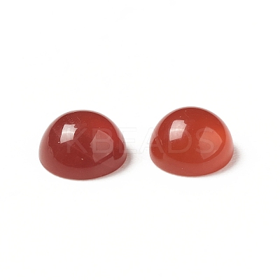 Natural Red Agate Cabochons G-G994-J02-01-1
