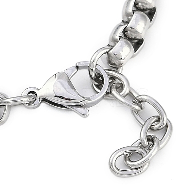 304 Stainless Steel Box Chains Bracelets BJEW-S156-02P-1