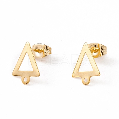 201 Stainless Steel Stud Earring Findings X1-EJEW-A071-19G-1