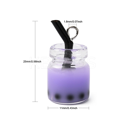 Glass Bottle Pendants X-CRES-S359-01F-1