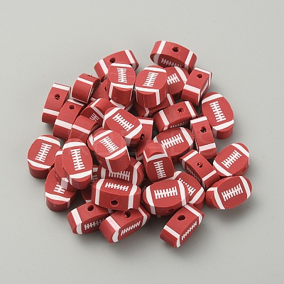 Handmade Polymer Clay Beads CLAY-WH0005-04E-1