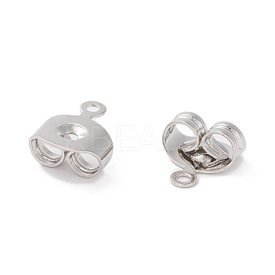 Brass Ear Nuts KK-P001-75P-1