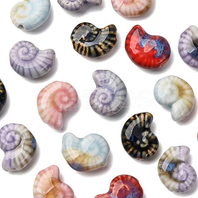 18Pcs 6 Colors Handmade Porcelain Beads for DIY Bracelet Accessories PORC-FS0001-24-1