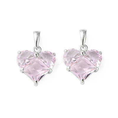 Brass Micro Pave Cubic Zirconia Charms LS-KK-L208-03P-04-1