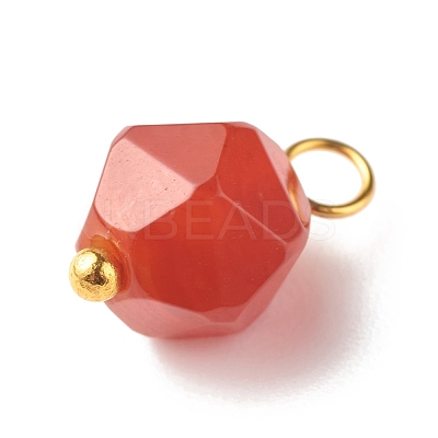 Chakra Theme Natural Genmstone Charms PALLOY-JF01241-1