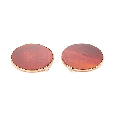 Natural Carnelian/Red Agate Pendants X-G-E526-10H-1