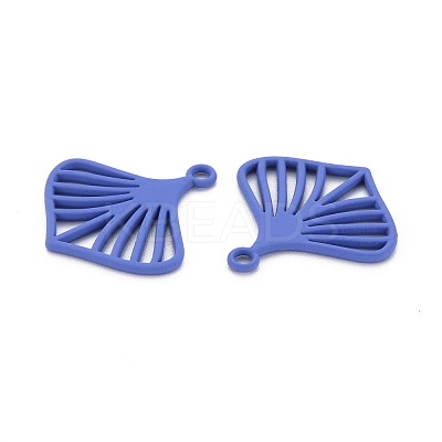 Rack Plating Spray Painted Alloy Pendants PALLOY-S132-275-NR-1