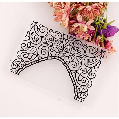 Plastic Fondant Stencil DIY-WH0221-05O-1