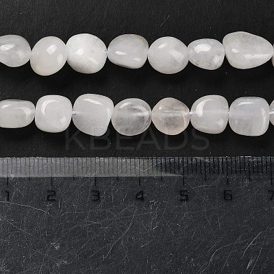 Natural White Jade Beads Strands G-P497-01E-25-1