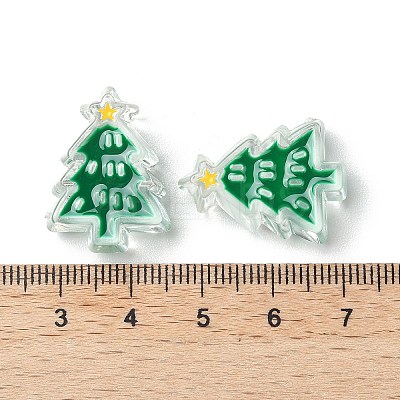 Christmas Decorations Theme Opaque Acrylic Bead with Enamel LS-OACR-Z021-01L-1