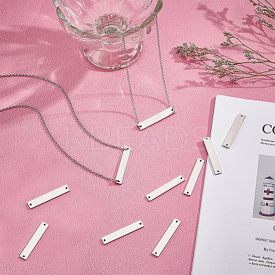 16Pcs 304 Stainless Steel Connector Charms FIND-BC0003-43-1