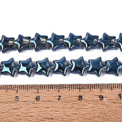Electroplate Transparent Glass Beads Strands EGLA-N056-04A-A04-1