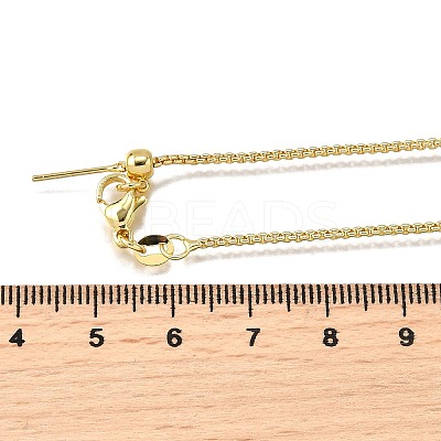 1.5MM Brass Box Chain Adjustable Slider Necklaces LS-NJEW-M108-07G-1