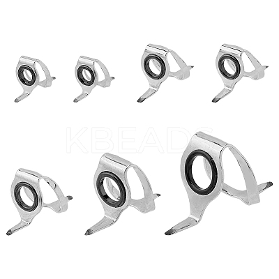 7Pcs 5 Style Stainless Steel Fishing Rod Guide Ring FIND-FH0006-70-1
