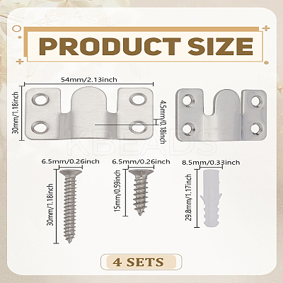 Stainless Steel Picture Hanger FIND-WH0199-288-1