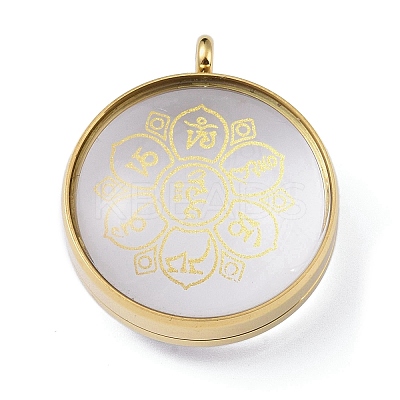 304 Stainless Steel Pendants STAS-D097-03G-1