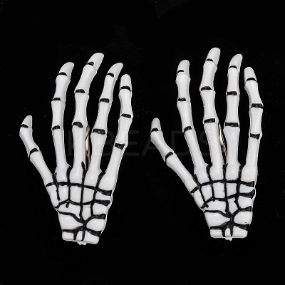 Halloween Skeleton Hands Bone Hair Clips PHAR-H063-A03-1