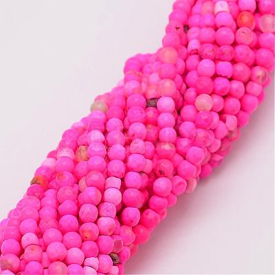 Natural Fire Crackle Agate Beads Strands G-G882-4mm-B04-5-1