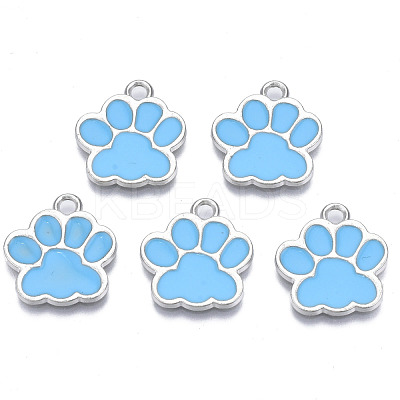 Alloy Enamel Pendants ENAM-T016-22P-E-RS-1