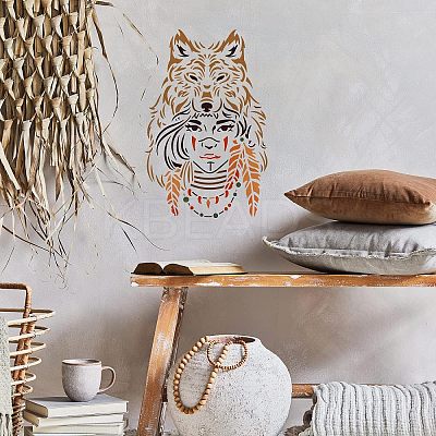 Large Plastic Reusable Drawing Painting Stencils Templates DIY-WH0202-483-1