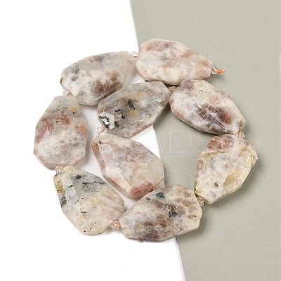 Natural Sunstone Beads Strands G-P548-B13-01-1