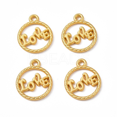 Rack Plating Alloy Pendants PALLOY-I215-07G-1