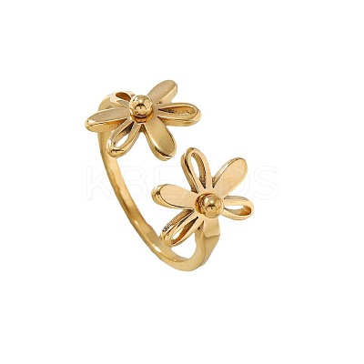 304 Stainless Steel Open Cuff Rings for Women FS-WG642B9-04-1