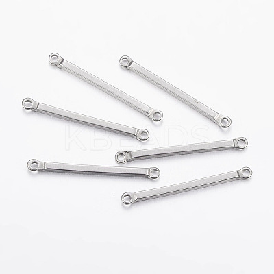 Tarnish Resistant 304 Stainless Steel Bar Links connectors X-STAS-I071-10P-1