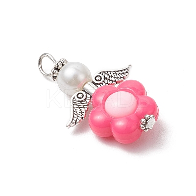 Angel Acrylic Pendants PALLOY-JF03966-01-1