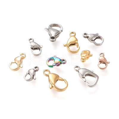 Stainless Steel Lobster Claw Clasps STAS-XCP0001-09-1