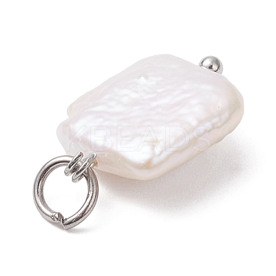 Natural Nucleated Pearl Keshi Pendants PALLOY-JF04626-02-1