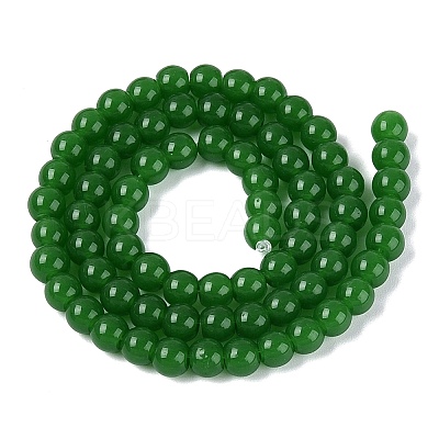 Imitation Jade Glass Beads Strands GLAA-T032-J6mm-09-1