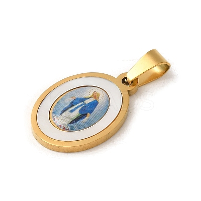 Ion Plating(IP) 304 Stainless Steel Pendants STAS-C103-03G-05-1