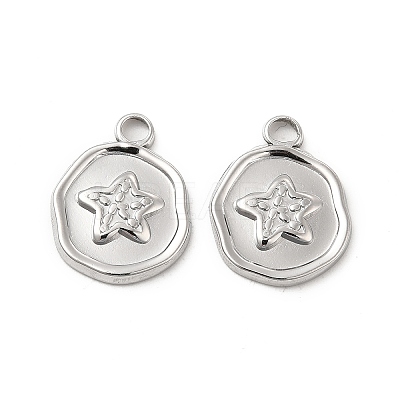 Non-Tarnish 304 Stainless Steel Pendants STAS-B032-36P-1