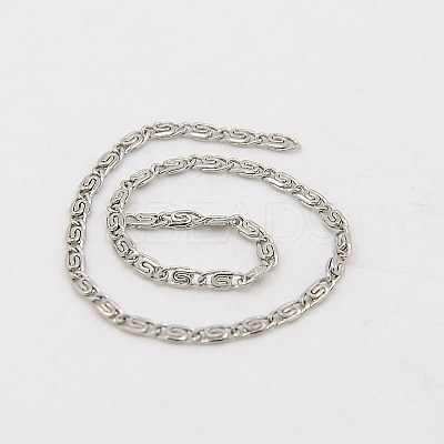 Tarnish Resistant 304 Stainless Steel Lumachina Chains CHS-K002-21C-1