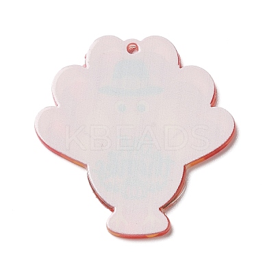 Thanksgiving Day Translucent Resin Pendants RESI-K019-10B-1