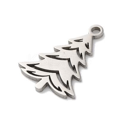 Anti-Tarnish Christmas 201 Stainless Steel Pendants STAS-Q015-10P-1